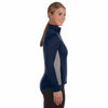 Champion Women's Navy/Stone Grey Performance 5.4-Ounce Colorblock Full-Zip Jacket