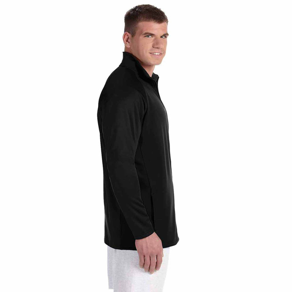Champion Men's Black/Black Performance 5.4-Ounce Colorblock Full-Zip Jacket