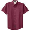 au-s508-port-authority-burgundy-ss-shirt