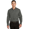 Port Authority Men's Sterling Grey SuperPro Twill Shirt