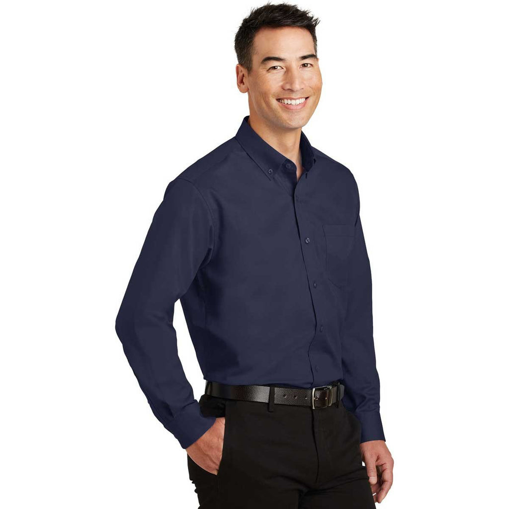 Port Authority Men's True Navy SuperPro Twill Shirt