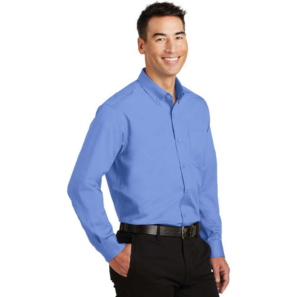 Port Authority Men's Ultramarine Blue SuperPro Twill Shirt