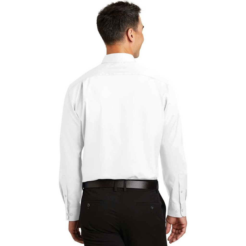 Port Authority Men's White SuperPro Twill Shirt