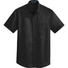 au-s664-port-authority-black-twill-shirt