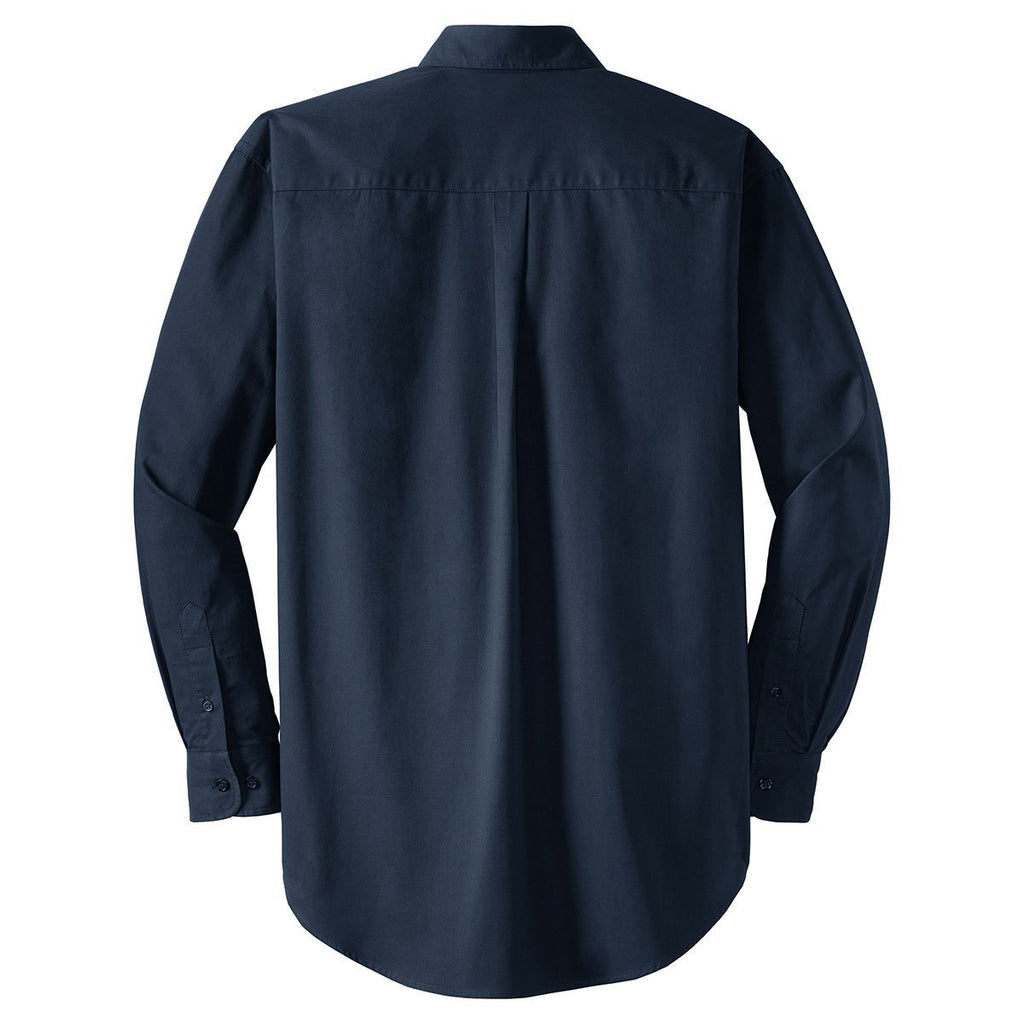 CornerStone Men's Navy Long Sleeve SuperPro Twill Shirt