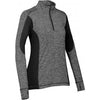 Stormtech Women's Carbon Heather/Black Lotus Quarter Zip