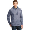 Sport-Tek Men's True Navy Electric PosiCharge Electric Heather Fleece Hooded Pullover