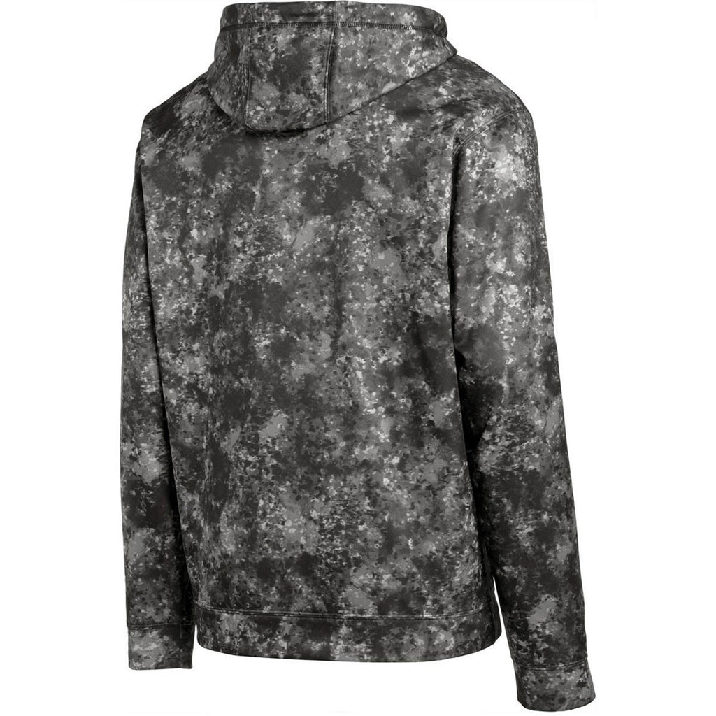 Sport-Tek Men's Black Sport-Wick Mineral Freeze Fleece Hooded Pullover