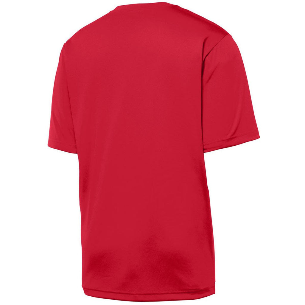 Sport-Tek Men's Deep Red PosiCharge Tough Tee