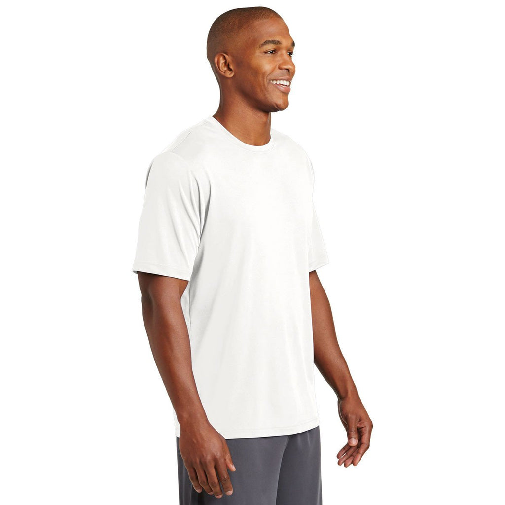 Sport-Tek Men's White PosiCharge Tough Tee