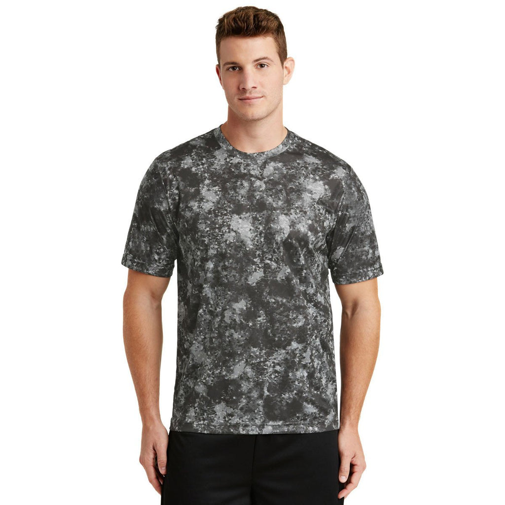 Sport-Tek Men's Black Mineral Freeze Tee