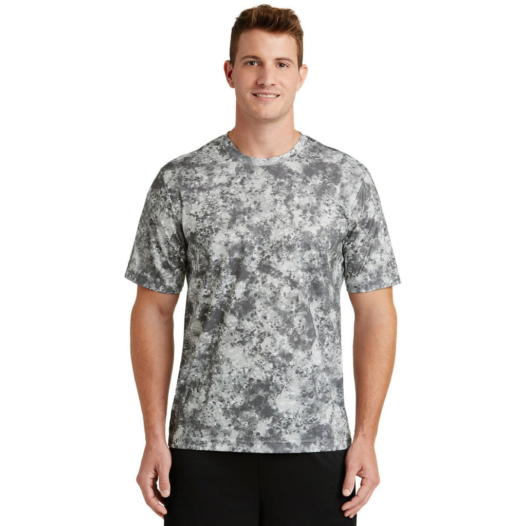 Sport-Tek Men's Dark Smoke Grey Mineral Freeze Tee