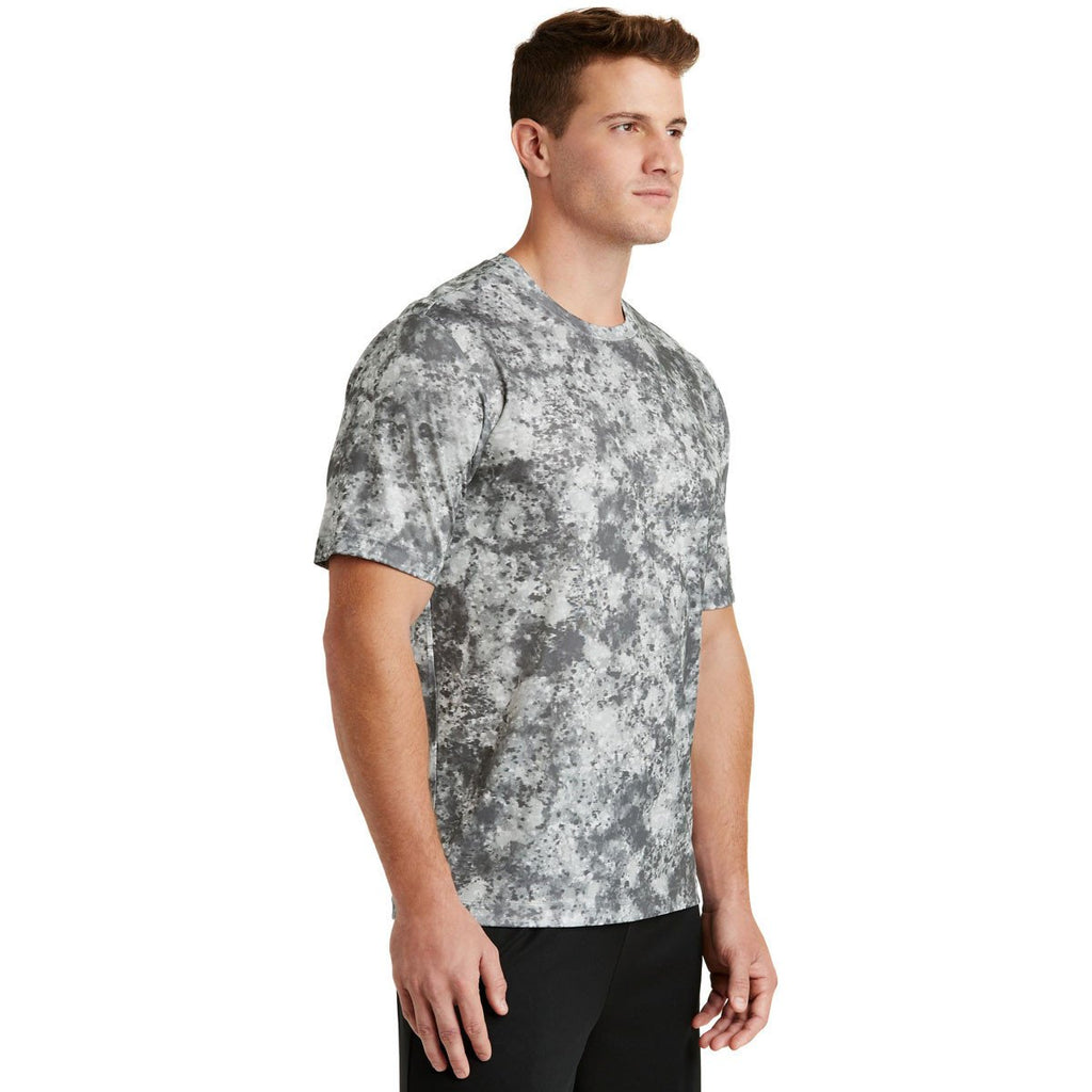 Sport-Tek Men's Dark Smoke Grey Mineral Freeze Tee