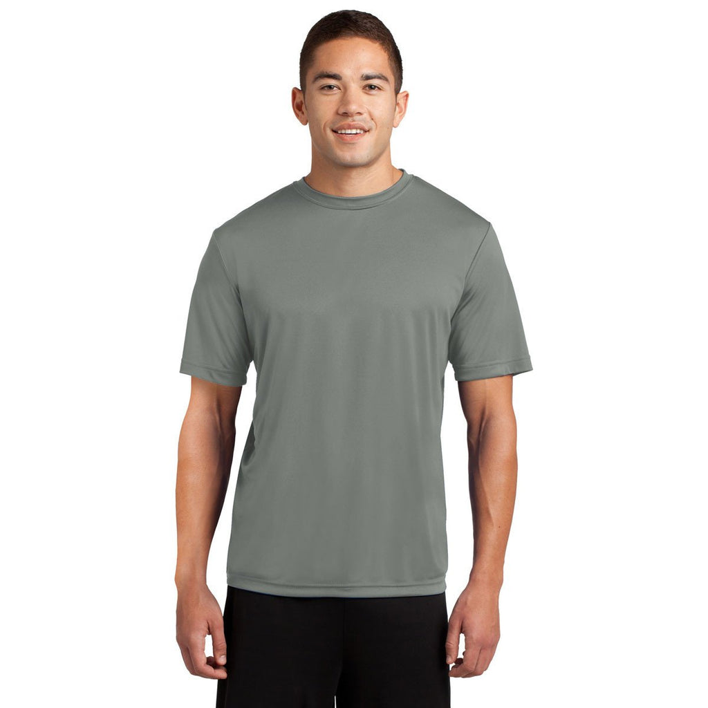 Sport-Tek Men's Grey Concrete PosiCharge Competitor Tee