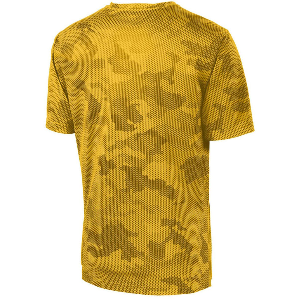 Sport-Tek Men's Gold CamoHex Tee