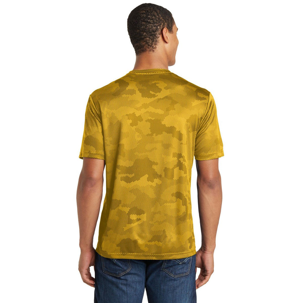 Sport-Tek Men's Gold CamoHex Tee