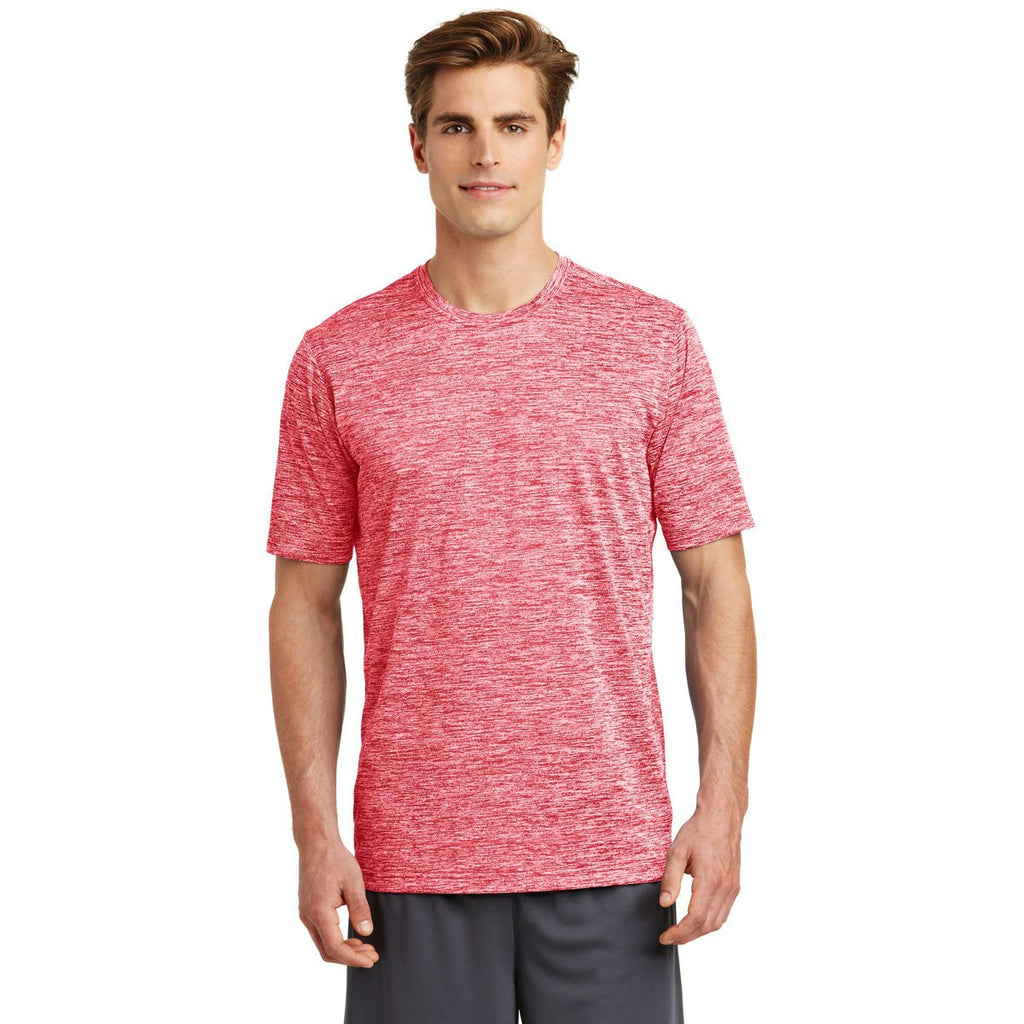 Sport-Tek Men's Deep Red Electric PosiCharge Electric Heather Tee