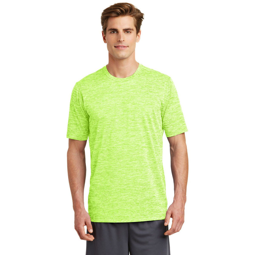 Sport-Tek Men's Lime Shock Electric PosiCharge Electric Heather Tee