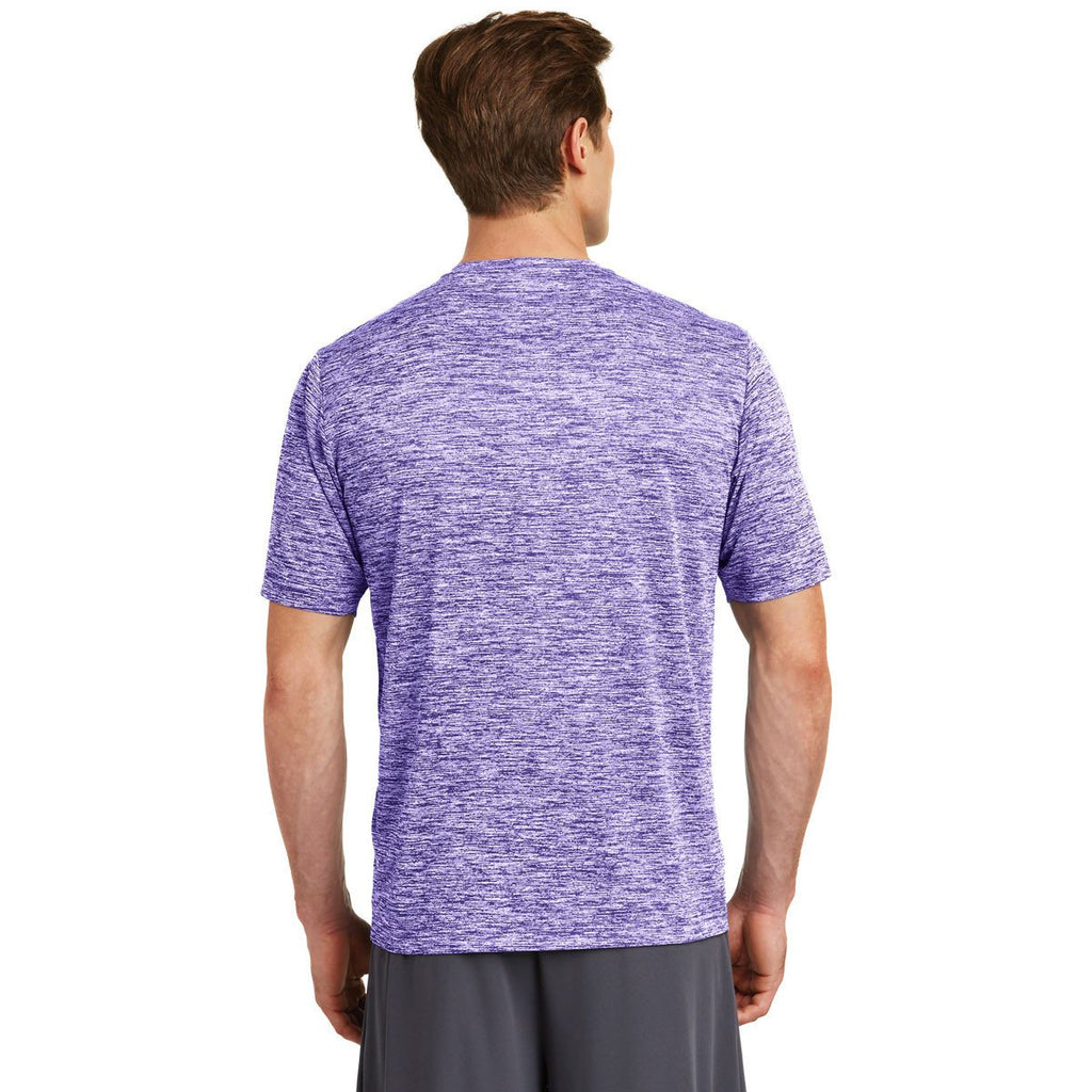 Sport-Tek Men's Purple Electric PosiCharge Electric Heather Tee