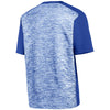 Sport-Tek Men's True Royal Electric/True Royal PosiCharge Electric Heather Colorblock Tee