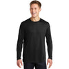 Sport-Tek Men's Black Long Sleeve PosiCharge Competitor Cotton Touch Tee