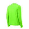 Sport-Tek Men's Neon Green Long Sleeve PosiCharge Competitor Cotton Touch Tee