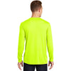 Sport-Tek Men's Neon Yellow Long Sleeve PosiCharge Competitor Cotton Touch Tee