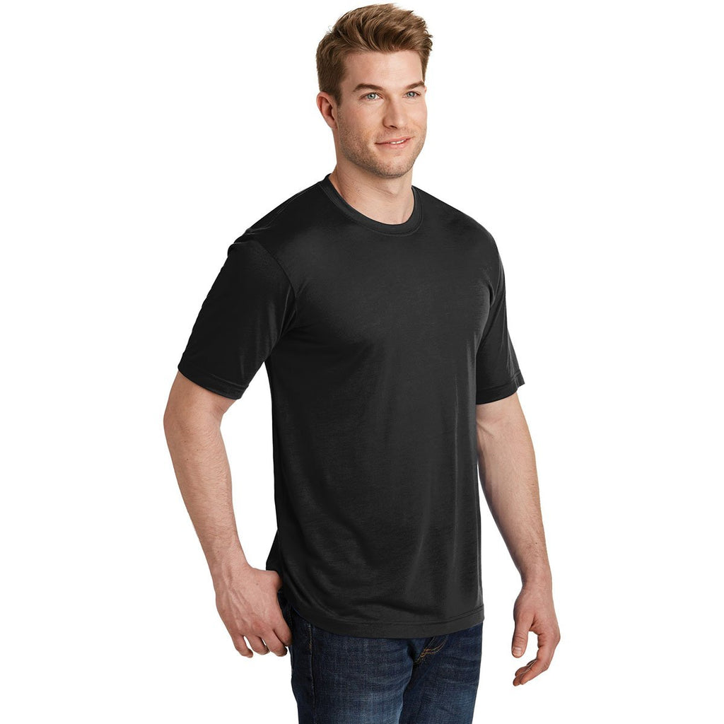 Sport-Tek Men's Black PosiCharge Competitor Cotton Touch Tee