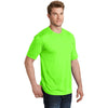 Sport-Tek Men's Neon Green PosiCharge Competitor Cotton Touch Tee