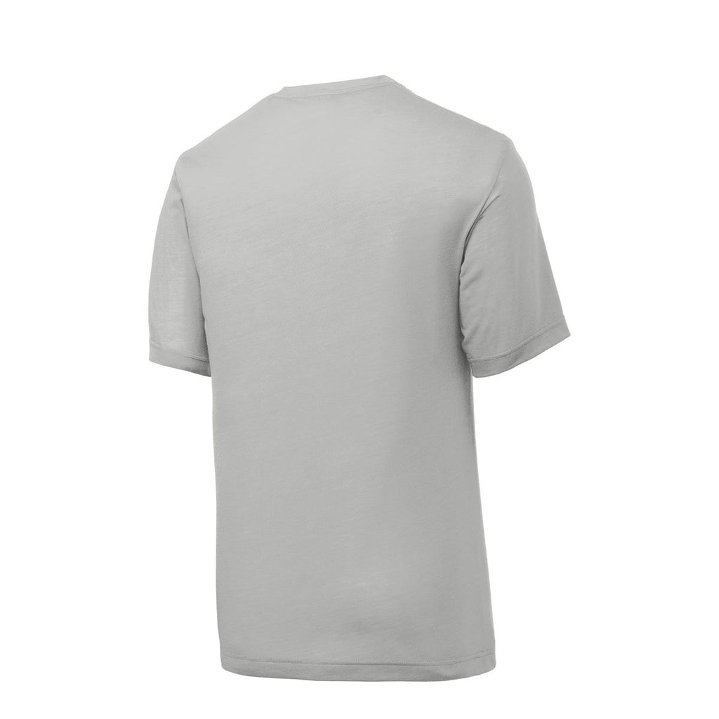 Sport-Tek Men's Silver PosiCharge Competitor Cotton Touch Tee