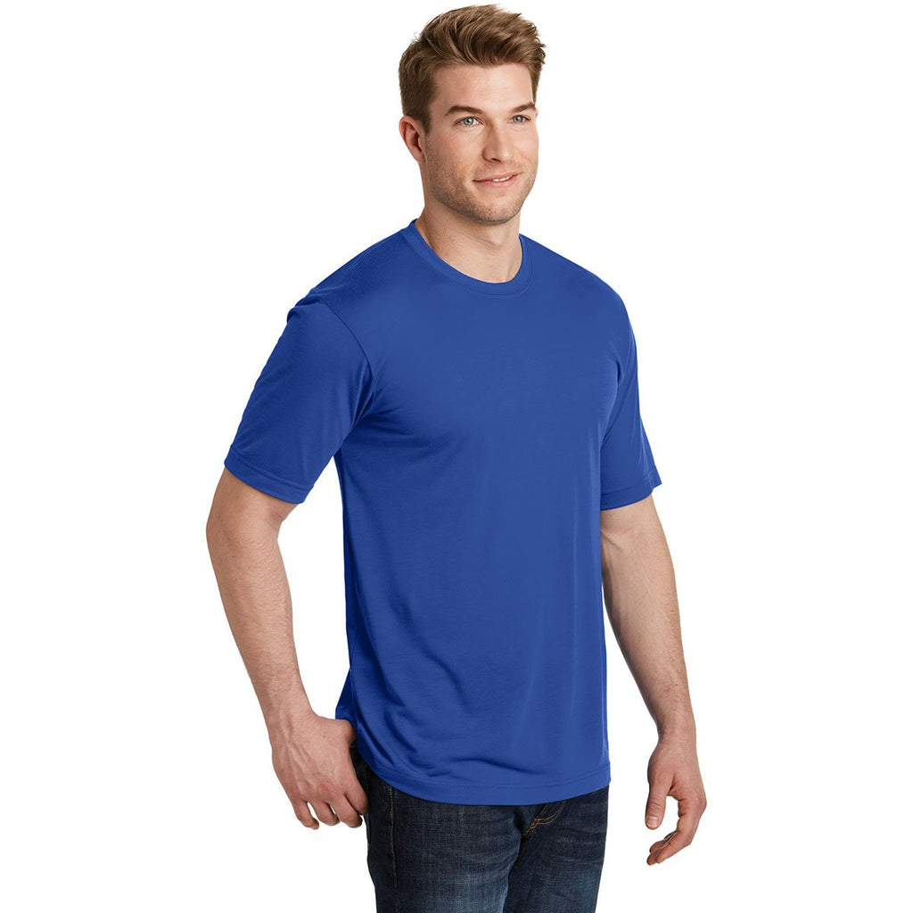 Sport-Tek Men's True Royal PosiCharge Competitor Cotton Touch Tee