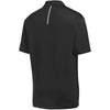 Sport-Tek Men's Black/Heather Grey Contrast PosiCharge Tough Polo