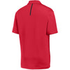 Sport-Tek Men's Deep Red/Black Contrast PosiCharge Tough Polo