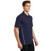 Sport-Tek Men's True Navy/Heather Grey Contrast PosiCharge Tough Polo