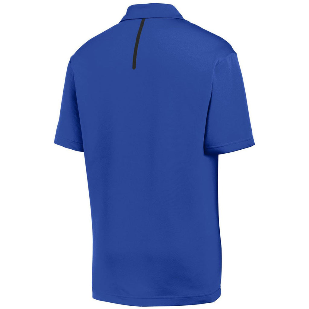 Sport-Tek Men's True Royal/Black Contrast PosiCharge Tough Polo