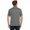 Sport-Tek Men's Dark Smoke Grey Embossed PosiCharge Tough Polo