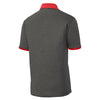 Sport-Tek Men's Graphite Heather/True Red Heather Contender Contrast Polo