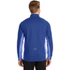 Sport-Tek Men's True Royal/True Royal Heather Sport-Wick Stretch Contrast 1/2-Zip Pullover