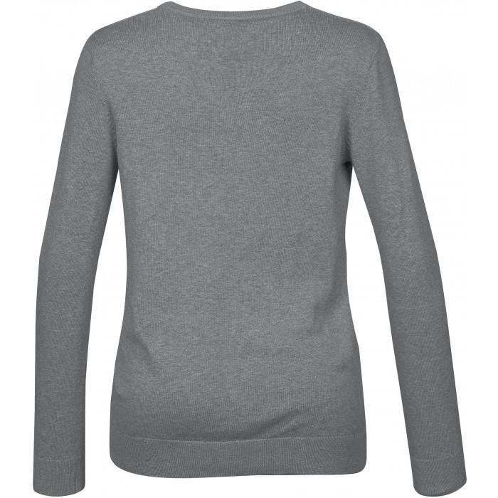 Stormtech Women's Grey Heather Laguna V-Neck Sweater