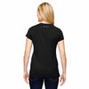 Champion Women's Black for Team 365 Vapor Cotton Short-Sleeve V-Neck