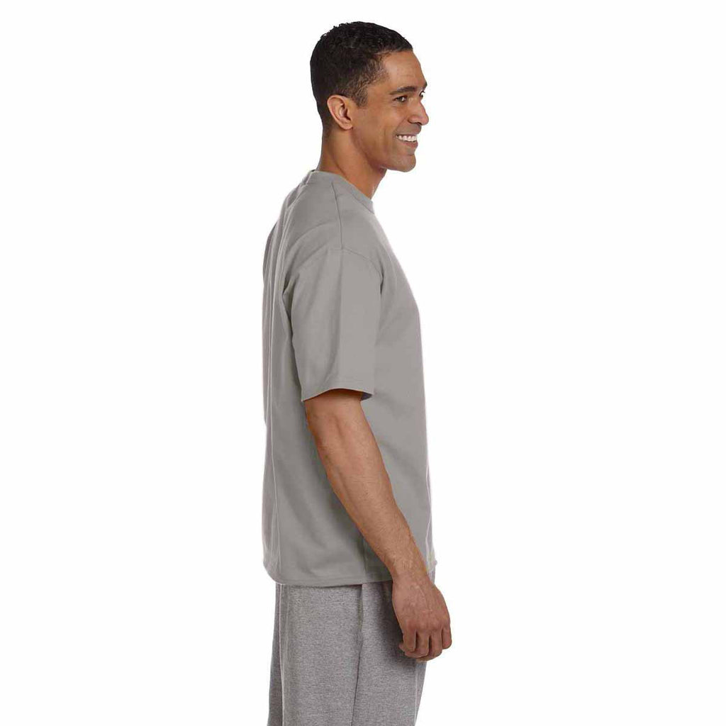 Champion Men's Oxford Grey Heritage 7-Ounce Jersey T-Shirt