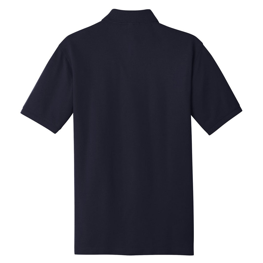 Port Authority Men's Navy Tall Ezcotton Polo