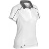 Stormtech Women's Tech White/Graphite Crossover Performance Polo