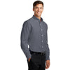 Port Authority Men's Black Tall Superpro Oxford Shirt
