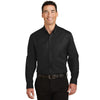 Port Authority Men's Black Tall SuperPro Twill Shirt