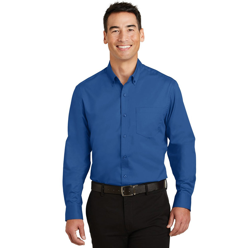 Port Authority Men's True Blue Tall SuperPro Twill Shirt