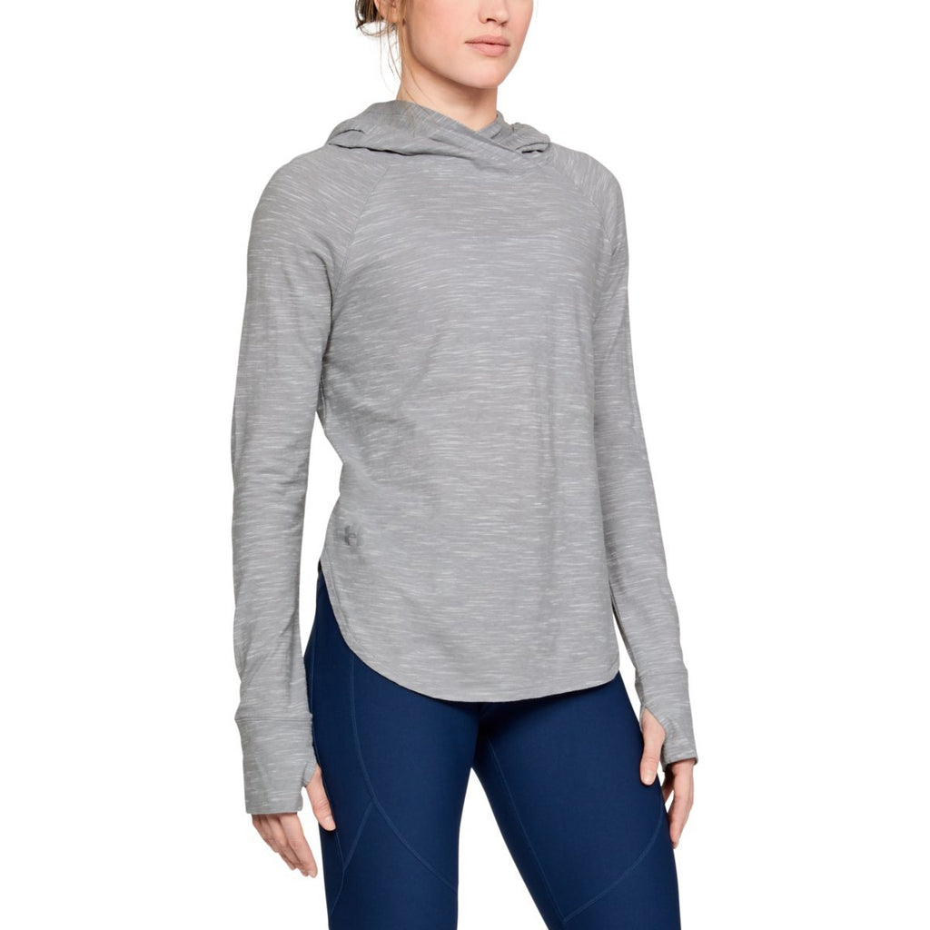 Under Armour Women's True Grey Heather Stadium Hoodie