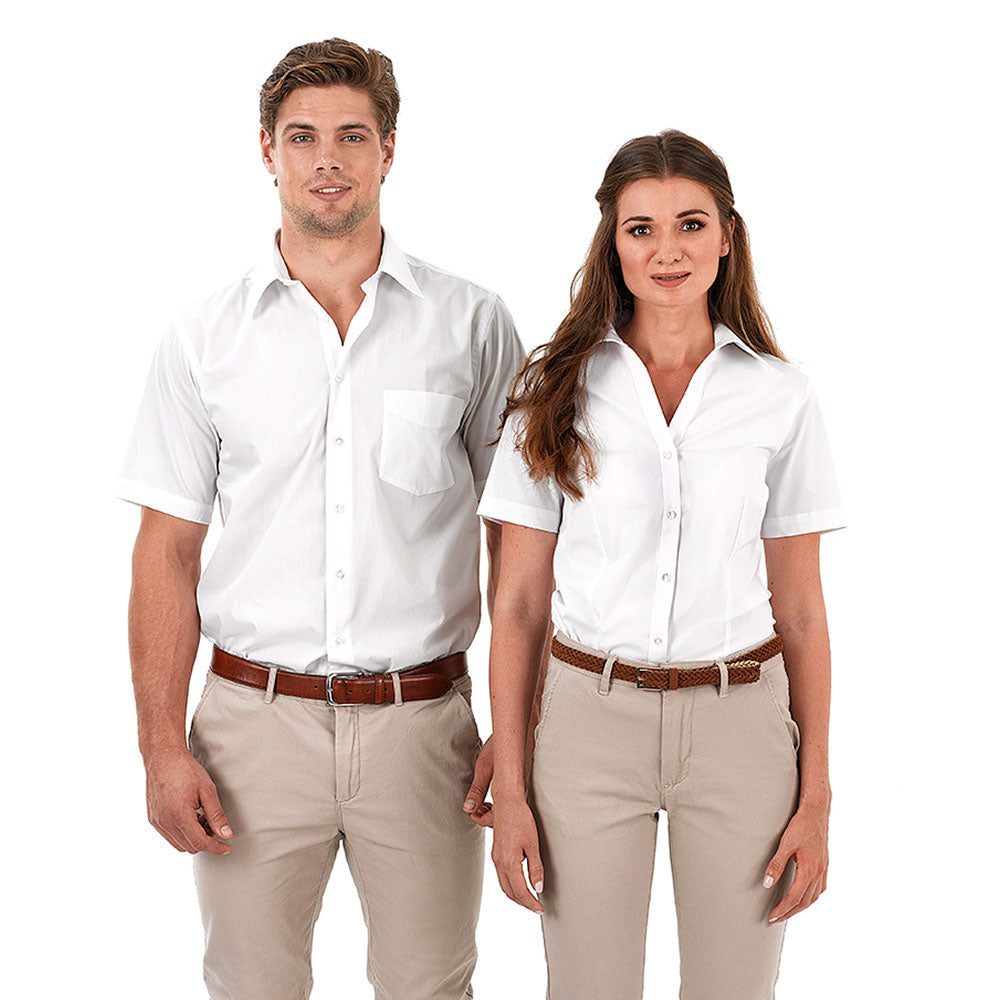 Identitee Women's White Rodeo Short Sleeve Shirt
