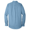 Port Authority Men's Carolina Blue Long Sleeve Carefree Poplin Shirt