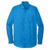 au-w100-port-authority-blue-poplin-shirt